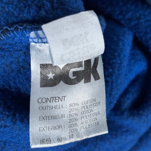 DGK x White Castle Blue Black Tie Dye Pullover Hoodie Mens Medium - Picture 7 of 9
